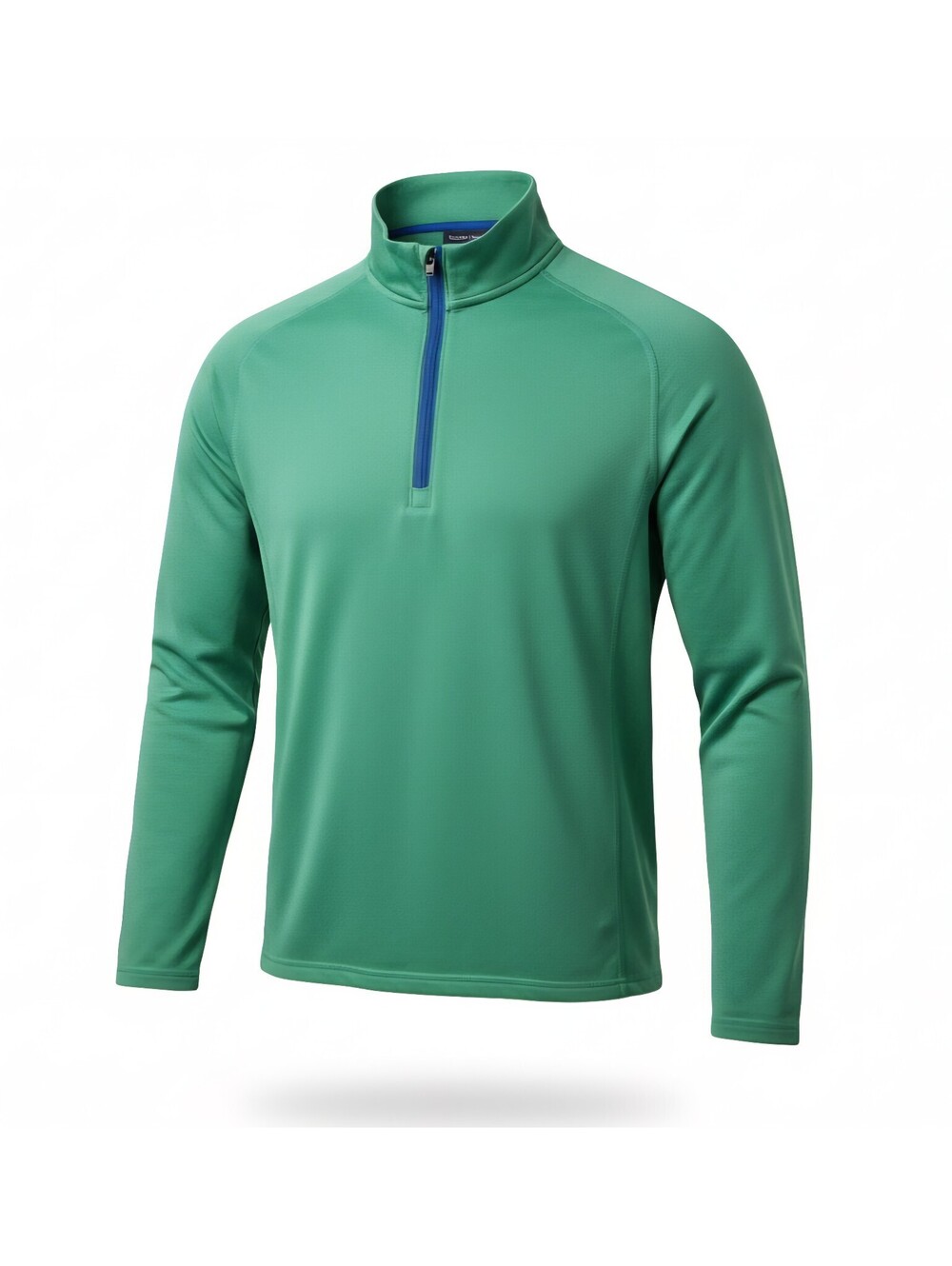 Vineyard Vines Performance 1/4 Zip Pullover Mens Medium Green Blue Accent Trim